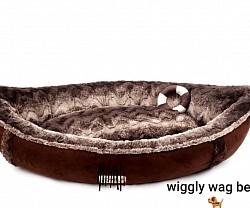 Joyelf Boat shape deep dish orthopedic foam bed. Made just for your four legged friend joints